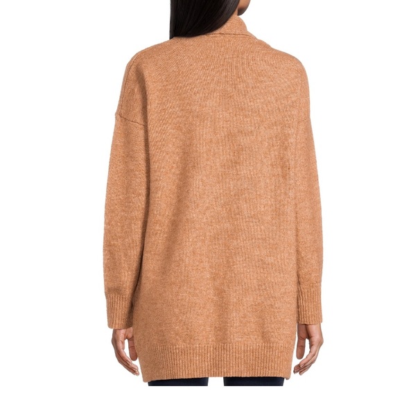 Lafayette 148 New York sand brown 100% cashmere cardigan with pockets - Picture 2 of 2